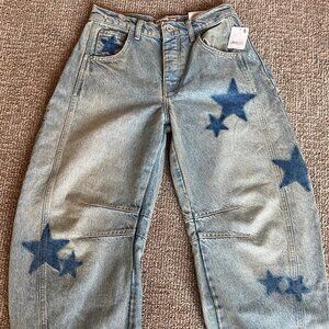 Free People Good Luck Shadow Patch Jeans (25)